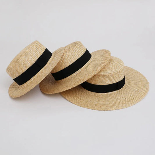 Foldable wide brim straw sun hat UPF50+ – lightweight adjustable women's beach hat