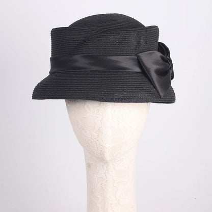 Chapéu Fedora Palha Estilo Francês – Elegância Verão