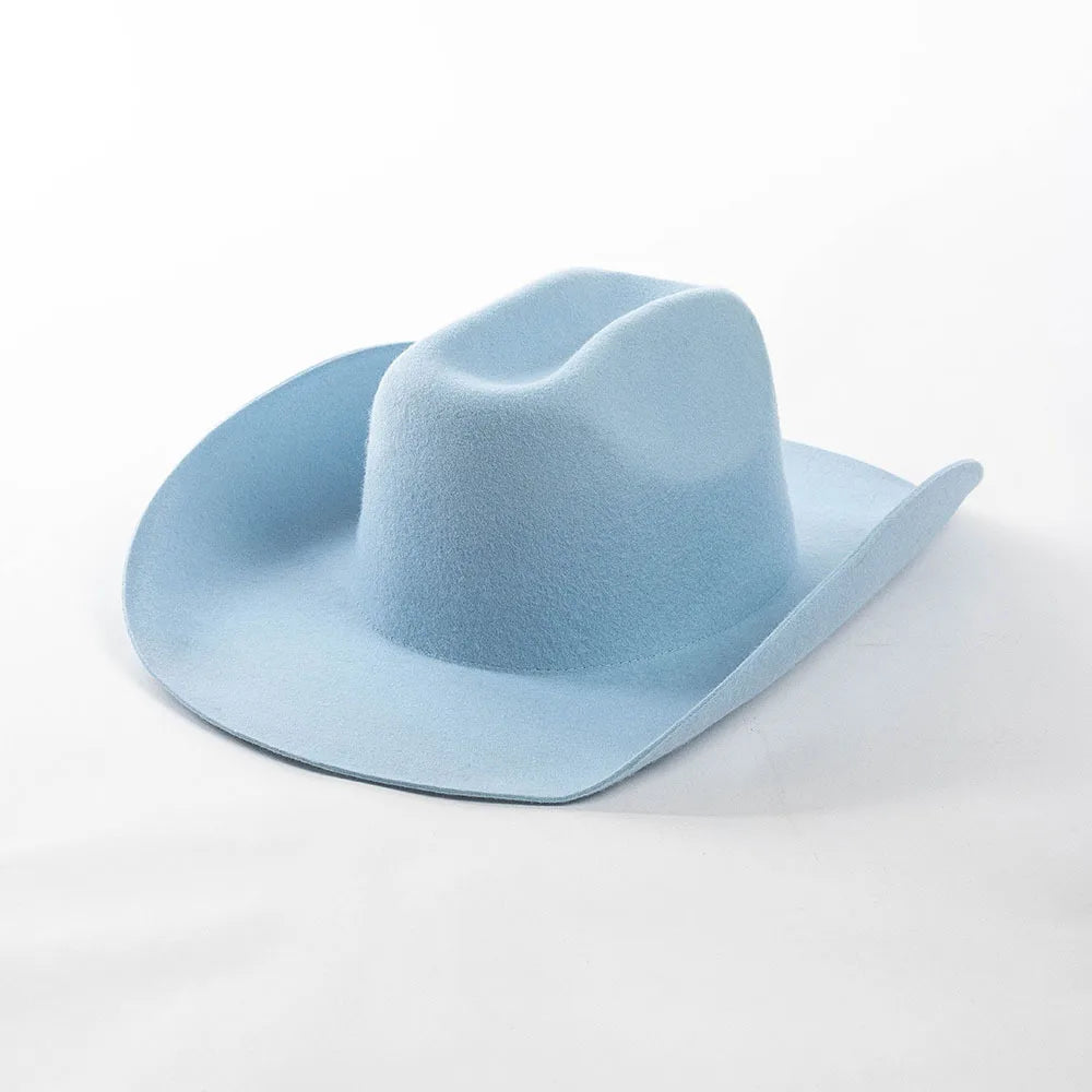 Rolled Brim Jazz Cowboy Hat – Modern Casual Style