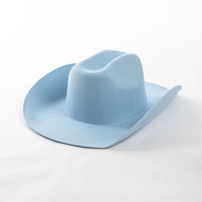 Rolled Brim Jazz Cowboy Hat – Modern Casual Style