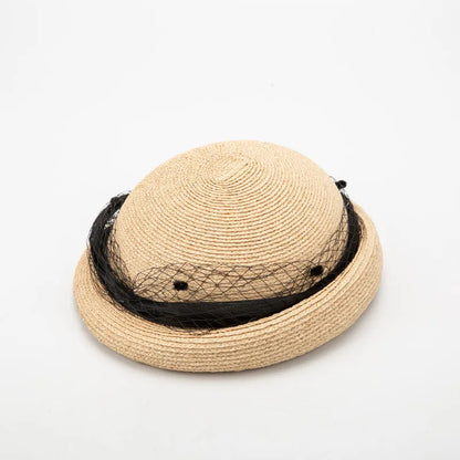 Chapéu Fötr em Ráfia 100% Natural Estilo Francês