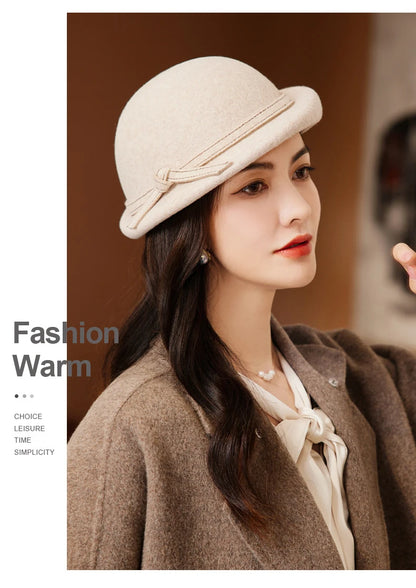 Chapéu Top Hat Britânico Aba Ondulada – Elegância Vintage