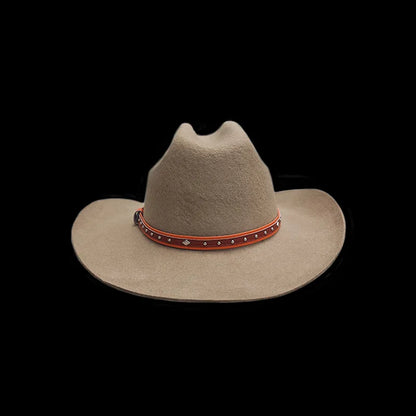 100% Wool Western Cowboy Hat Wide Brim – Unisex Elegance