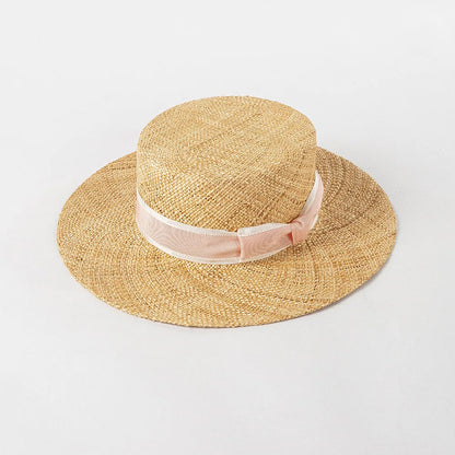 Chapéu Panamá Clássico de Palha Natural com Laço – Praia Unissexo