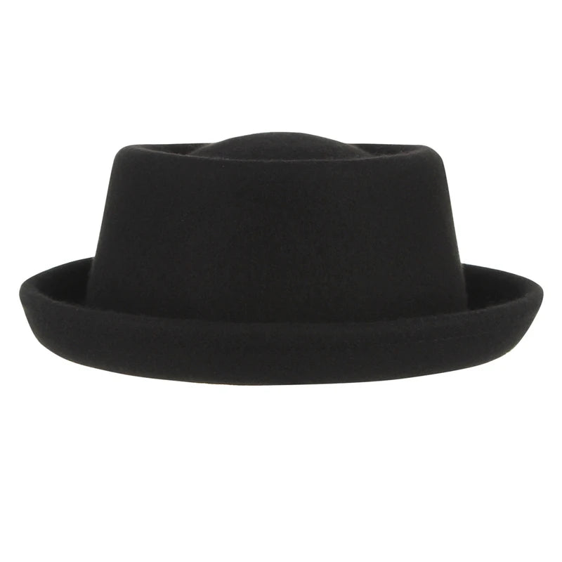 Premium Pork Pie Hat in 100% Pure Wool – Timeless Elegance