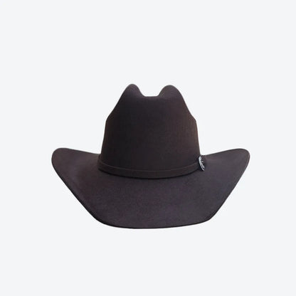 Chapéu Cowboy Lã 100% Aba Curva – Estilo Western Clássico