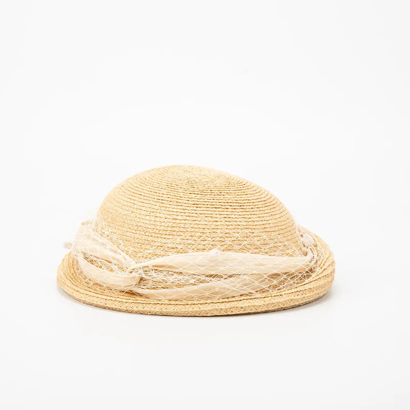 Chapéu Fötr em Ráfia 100% Natural Estilo Francês