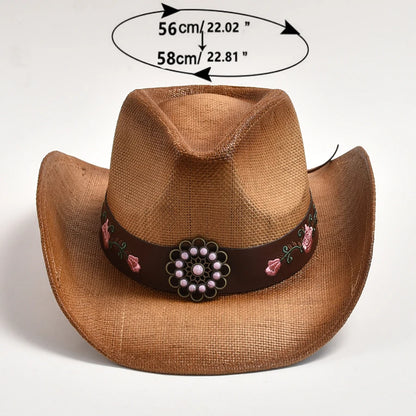 Chapéu de Palha Western Vintage — Unissexo