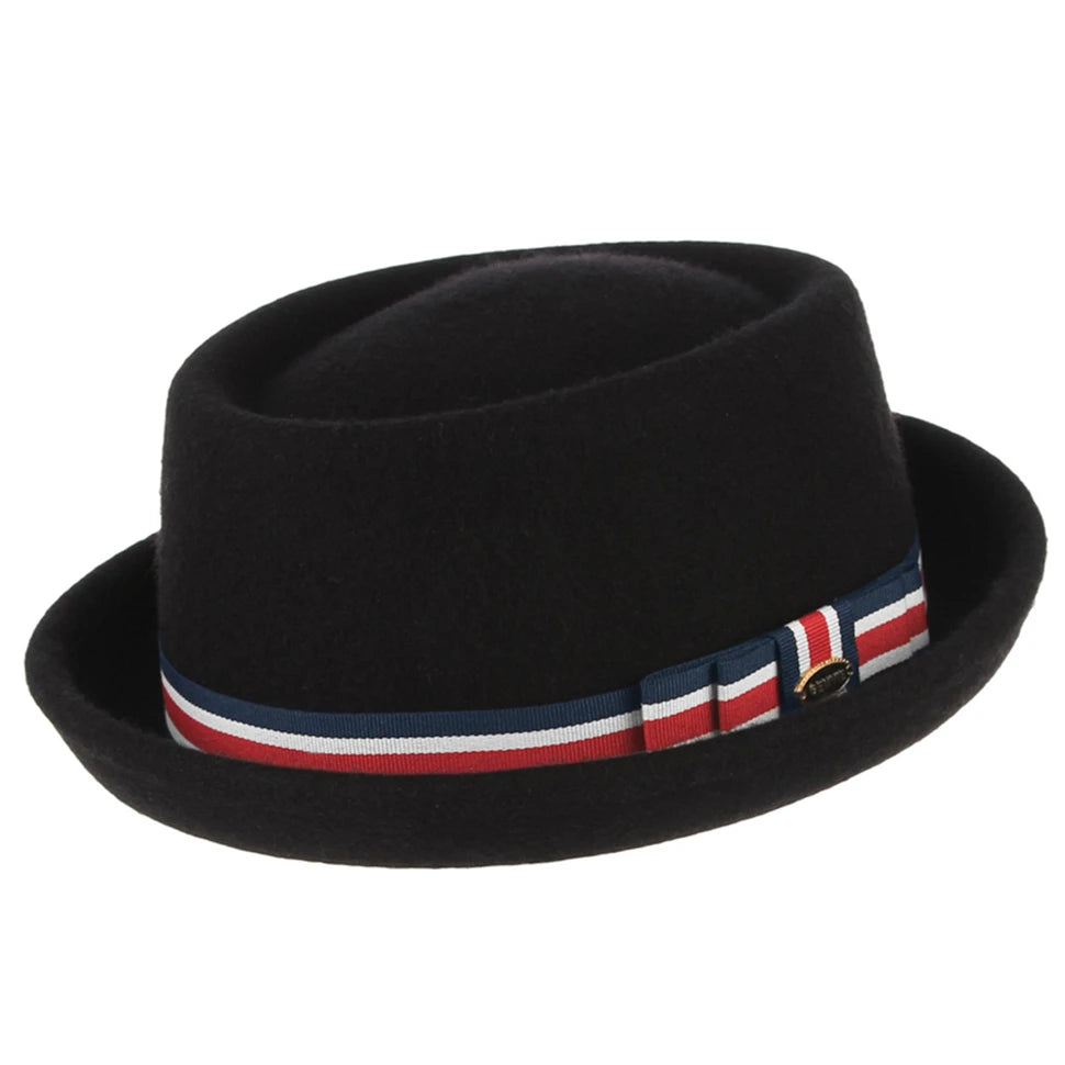 Premium Pork Pie Hat in 100% Pure Wool – Timeless Elegance
