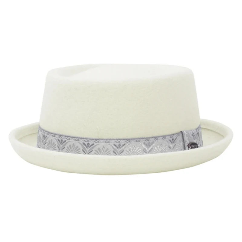 Premium Pork Pie Hat in 100% Pure Wool – Timeless Elegance