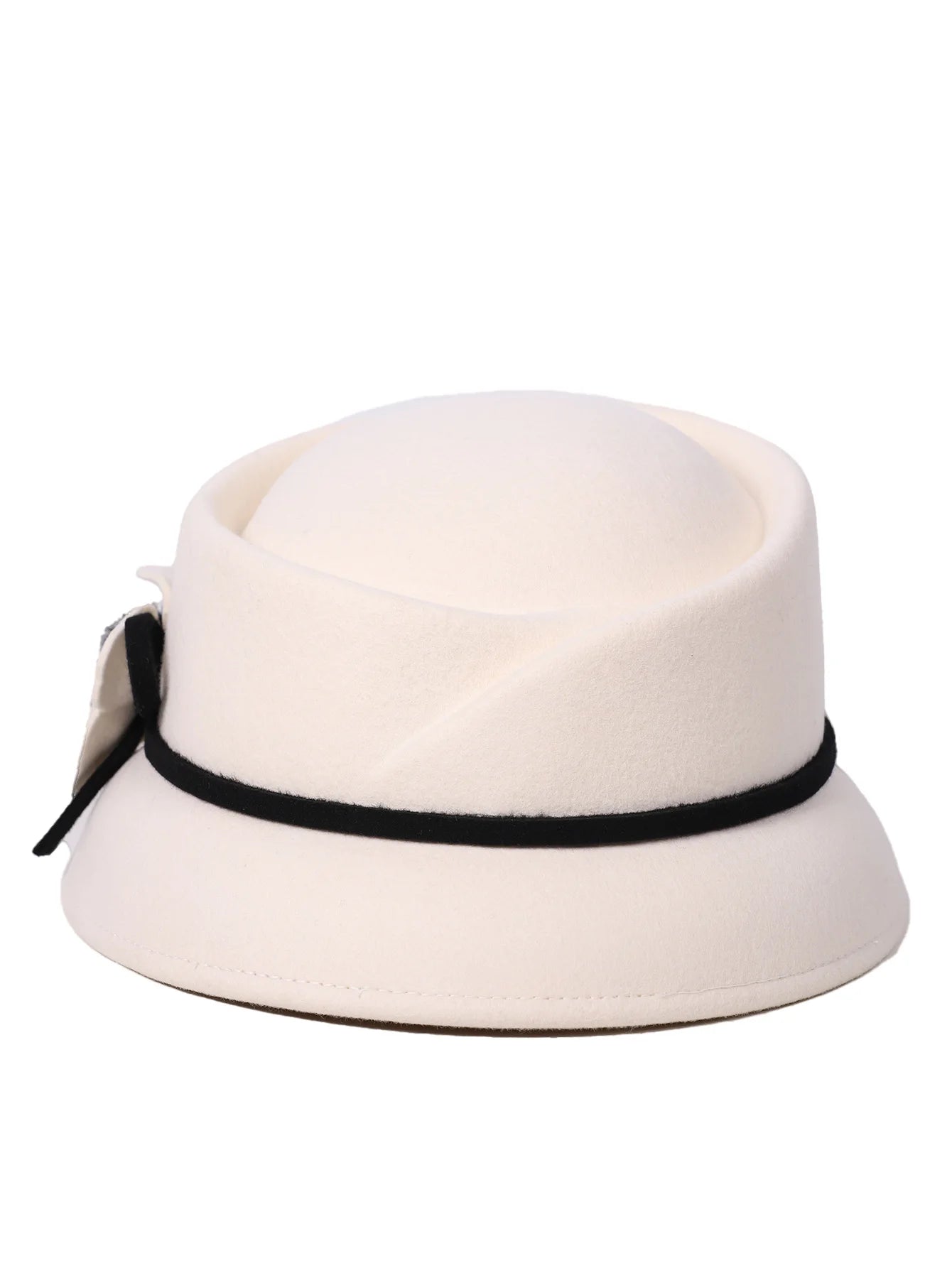 Chapéu Bowler com Flor e Laço – Elegância Formal
