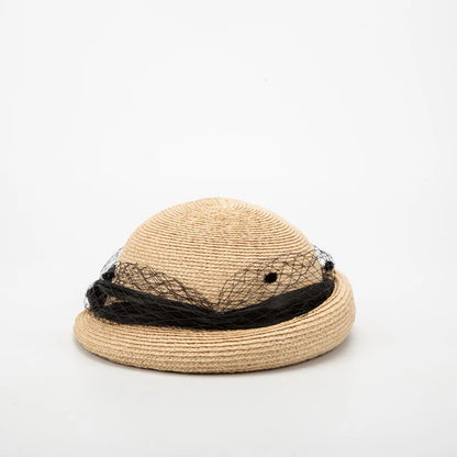 Chapéu Fötr em Ráfia 100% Natural Estilo Francês