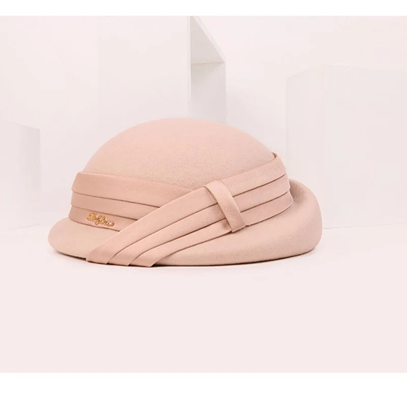 Elegant Wool Pillbox Beret – Sophisticated Style