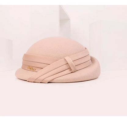 Elegant Wool Pillbox Beret – Sophisticated Style