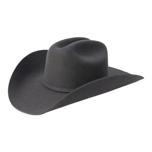 100% wool curved brim western cowboy hat – solid color unisex party dress hat