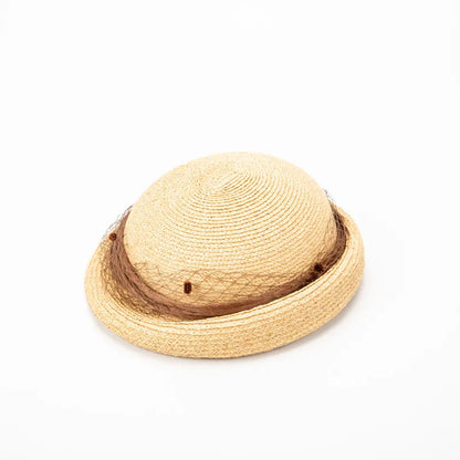 Chapéu Fötr em Ráfia 100% Natural Estilo Francês