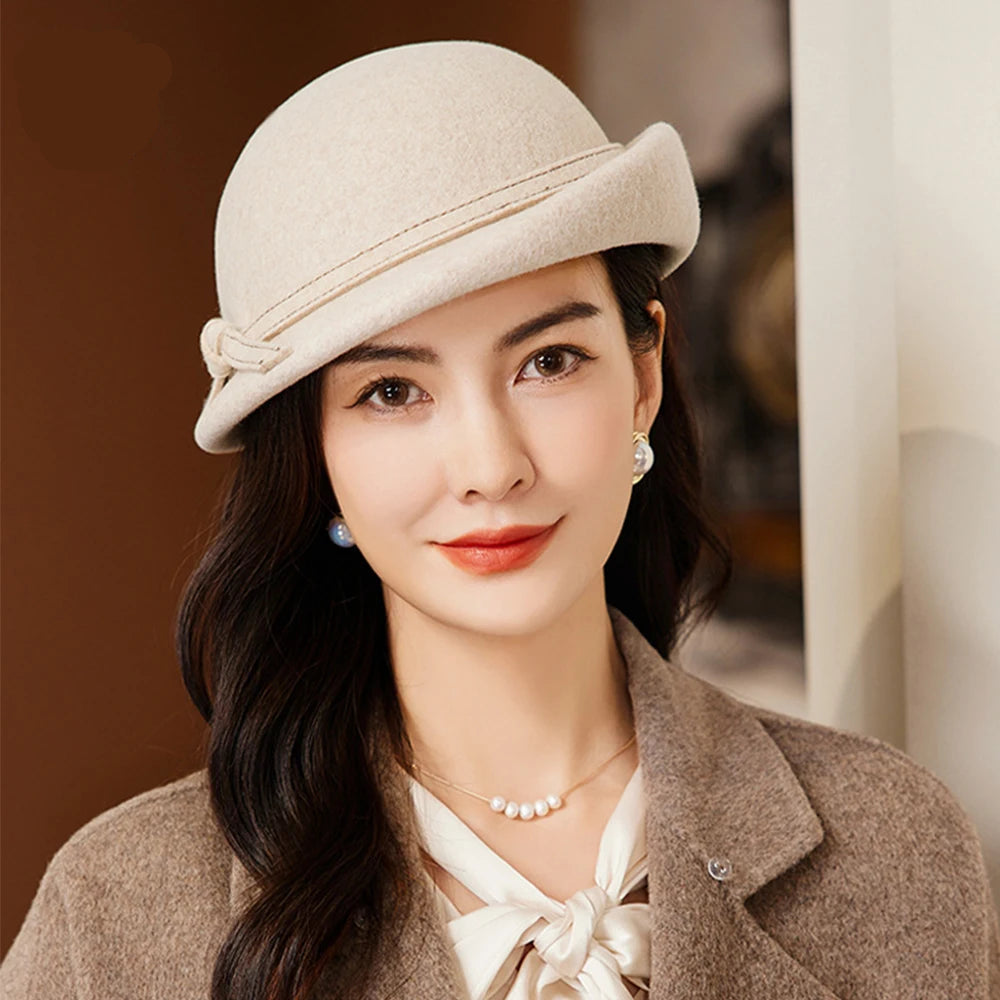 Chapéu Top Hat Britânico Aba Ondulada – Elegância Vintage