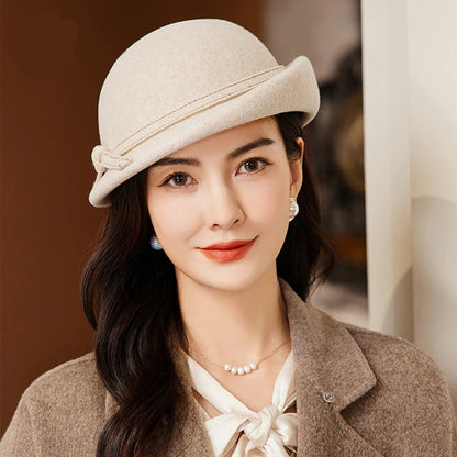 Chapéu Top Hat Britânico Aba Ondulada – Elegância Vintage