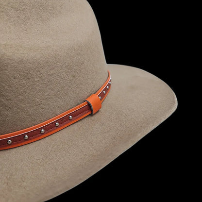 100% Wool Western Cowboy Hat Wide Brim – Unisex Elegance