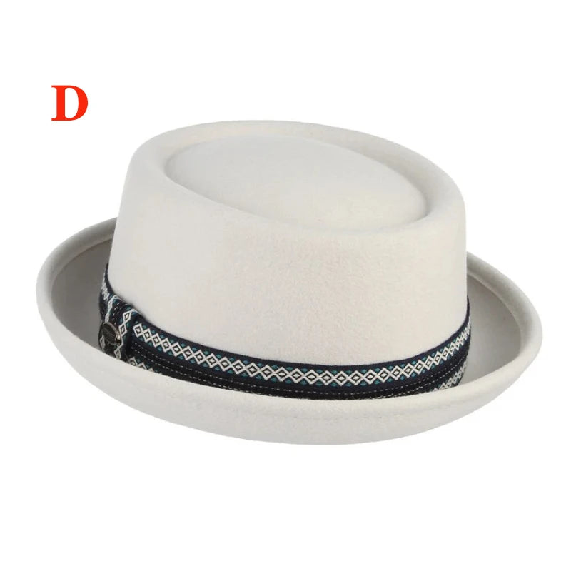 Premium Pork Pie Hat in 100% Pure Wool – Timeless Elegance